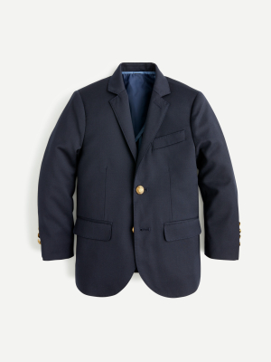 Boys' Ludlow Two-button Blazer In Navy Wool