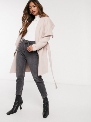 Ever New Waterfall Wrap Coat In Pink