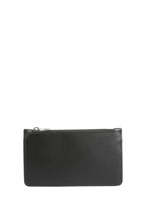 A.p.c. Walter Logo Embossed Cardholder