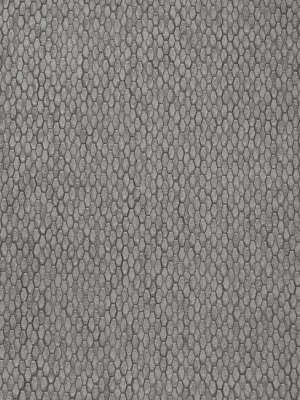 Stretched Hexagons Wallpaper In Dark Silver From The Natural Opalescence Collection By Antonina Vella For York Wallcoverings