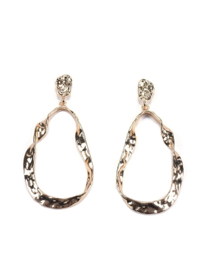 'vada' Irregular Shaped Alloy Earrings