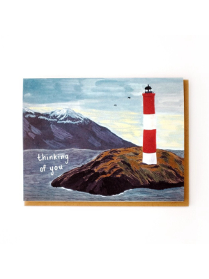 Thinking Of You Lighthouse Card