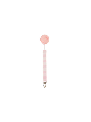 Parker Paci Clip - Pink Greenbrier Gingham