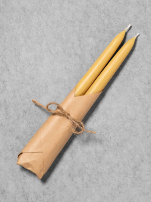 10" Beeswax Blend Taper Candles Set Of 2 - Hearth & Hand™ With Magnolia