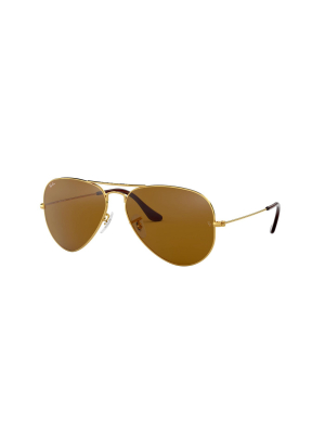 Ray-ban Rb3025 001/33 Unisex Pilot Lifestyle Sunglasses Gold