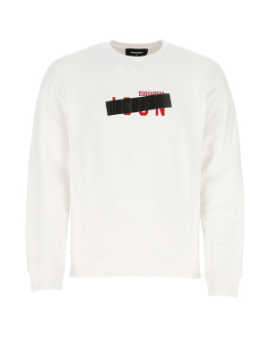 Dsquared2 Icon Tape Crewneck Sweatshirt