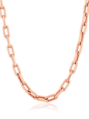 14kt Rose Gold 22" Chain Link Luxe Lillian Necklace