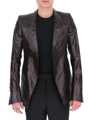 Rick Owens Metallic Effect Blazer