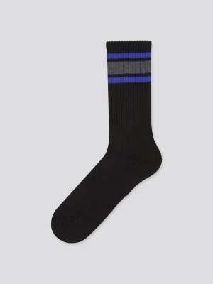 Men Pile Striped Socks