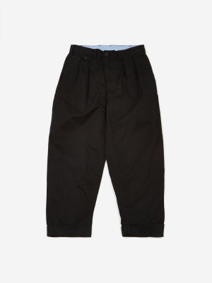 Beams Plus 2pleats Twill Trouser - Black