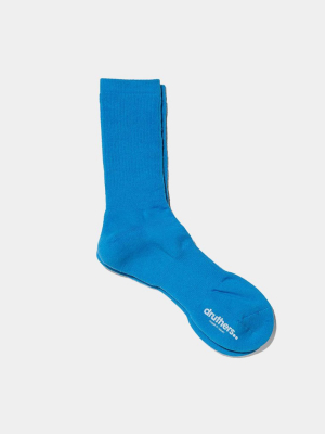 Organic Cotton Everyday Crew Socks - French Blue