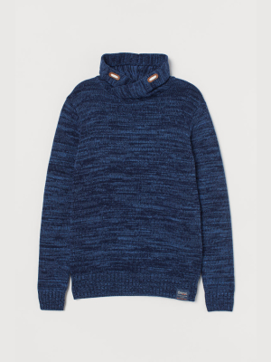 Chimney-collar Sweater