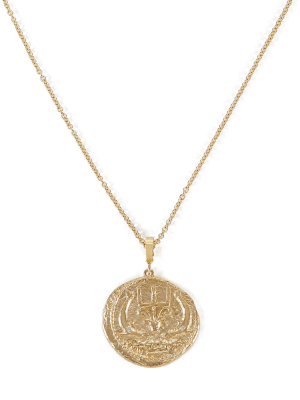 Of The Sea Large Diamond Coin With 20" Chain