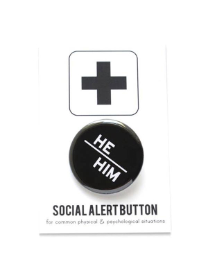 He/him Button