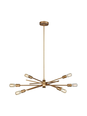 Xenia 6-light 16 X 18 X 31 Chandelier In Matte Gold