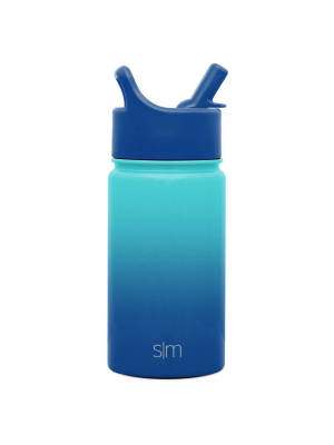 Simple Modern 14oz Stainless Steel Pacific Dream Gradient Summit Water Bottle Blue