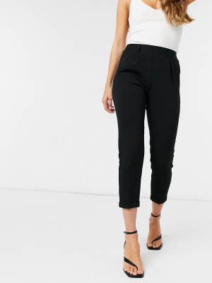 Stradivarius Tailored Pants In Black