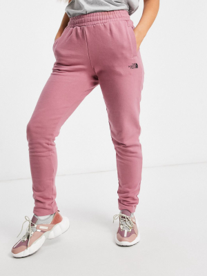 The North Face Memory Cropped Sweatpants In Pink