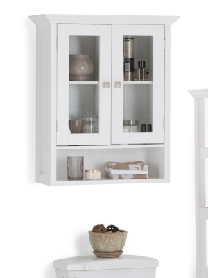 Normandy Double Door Wall Bath Cabinet White - Wyndenhall