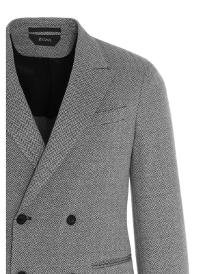 Z Zegna Double Breasted Blazer