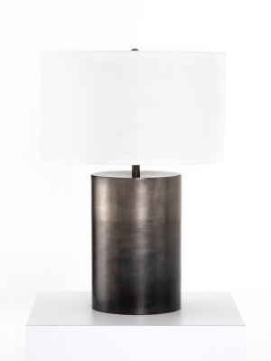 Cameron Ombre Table Lamp In Antique Pewter