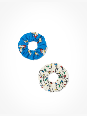 Aeo Snoopy Scrunchies 2-pack