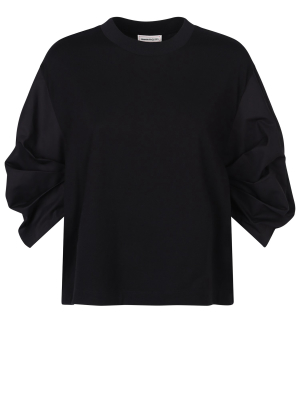 Alexander Mcqueen Crewneck Puff Sleeved Jumper