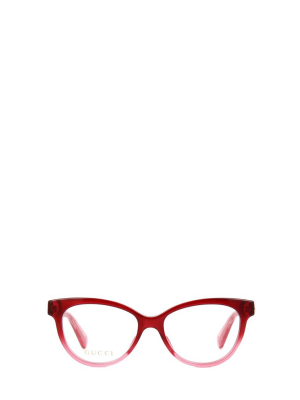 Gucci Eyewear Cat Eye Frame Glasses