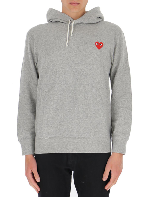 Comme Des Garçons Play Heart Drawstring Hoodie