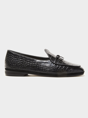 Ts X Rubinacci Exclusive Marphy Loafer In Black Croc Leather