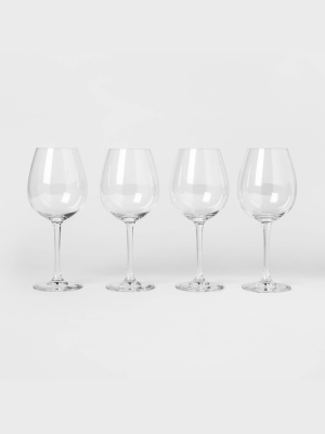 20.7oz 4pk Crystal Red Wine Glasses - Threshold™