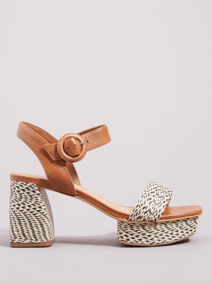 Bernardo Reagan Raffia Platform Heels