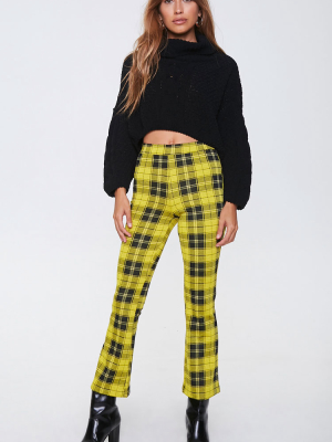 Plaid Flare Pants