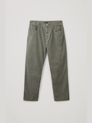 Organic Cotton Straight-leg Corduroy Pants