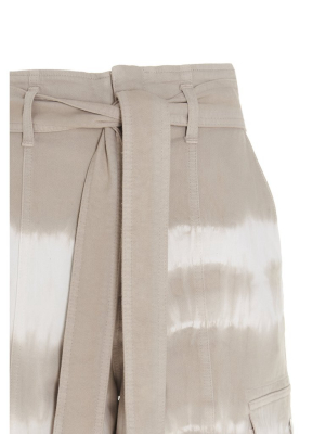 Stella Mccartney Tie-dye Belted Cargo Pants