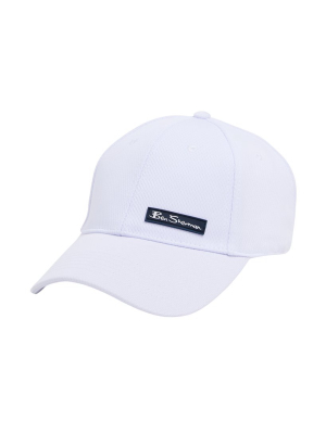 Patch Logo Mesh Sport Hat - White