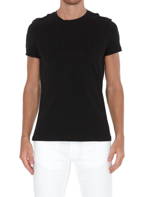 Balmain Logo Crewneck T-shirt