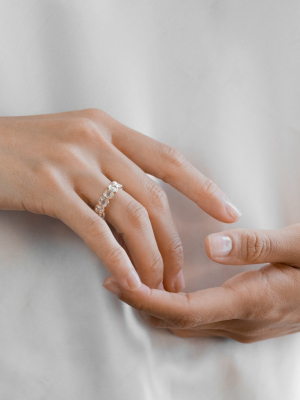 3mm Crown Bezel Diamond Eternity Ring