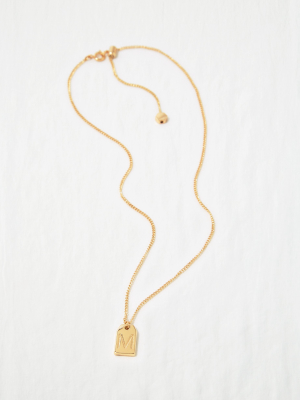 Aerie Monogram M Necklace