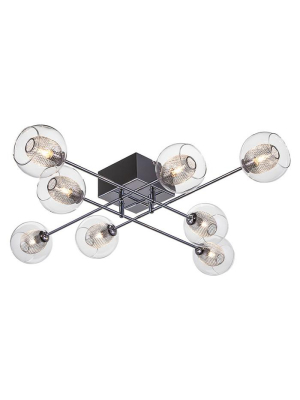 Estelle 8 Clear Glass Ceiling Lighting