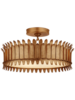 Leslie 16" Semi-flush Mount