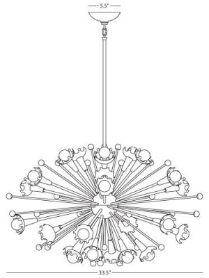 Sputnik Chandelier In Various Finishes