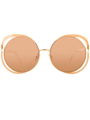 Linda Farrow 659 C3 Round Sunglasses