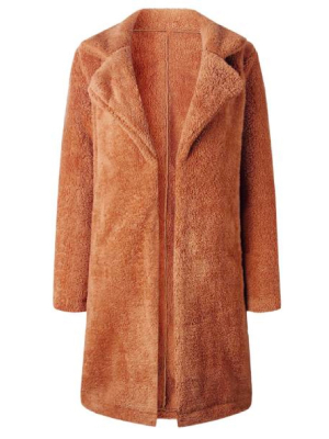 'noelle' Double Collar Fleece Coat (3 Colors)