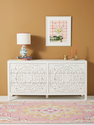 Handcarved Lombok Six-drawer Dresser