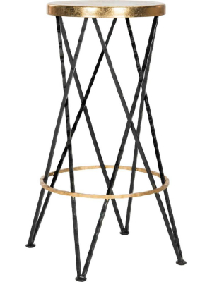 Hector Bar Stool Black/gold