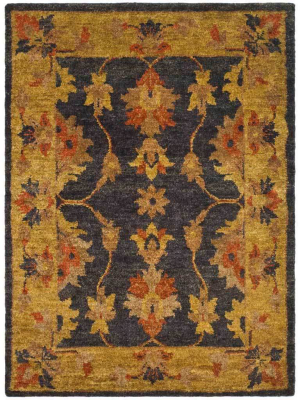 Bohemian Charcoal/gold Area Rug