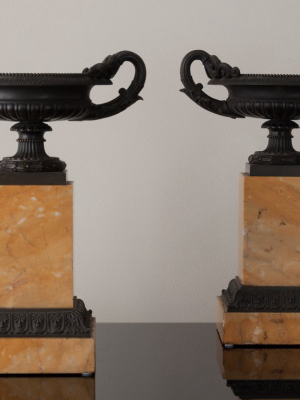 Pair Of Grand Tour Table Urns