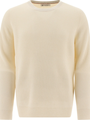 Brunello Cucinelli Ribbed Crewneck Sweater