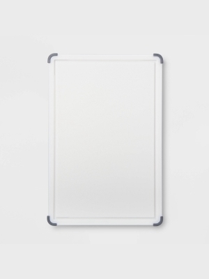 12"x18" Nonslip Poly Cutting And Carving Board White - Made By Design™